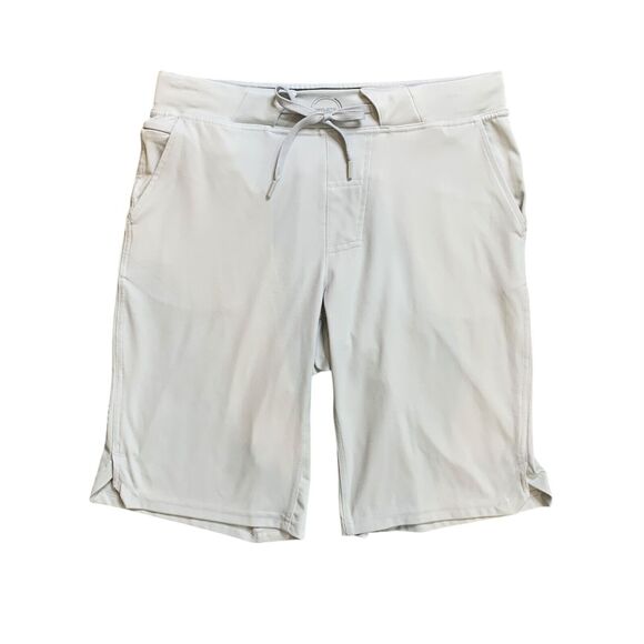 Hylete Shorts Mens S Small Dove Pull On Drawstring Stretch Zip Pocket Training - Picture 1 of 10